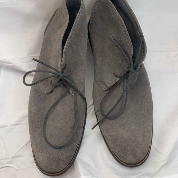 Sperry Top Sider Grey Suede Lace Up Chukka Boots Shoes Mens - Picture 2 of 8